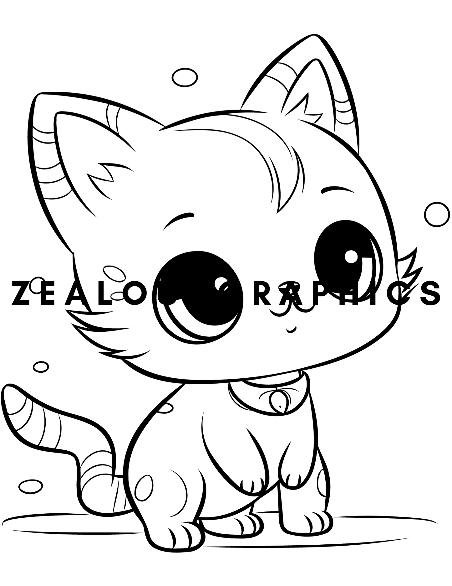 Kitten coloring pages