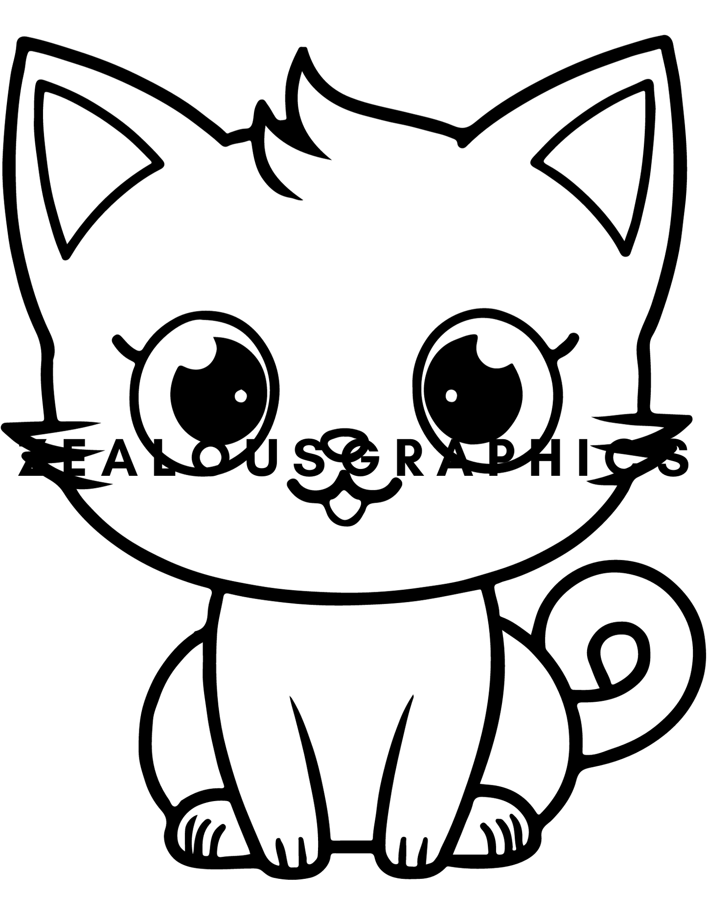 Kitten coloring pages