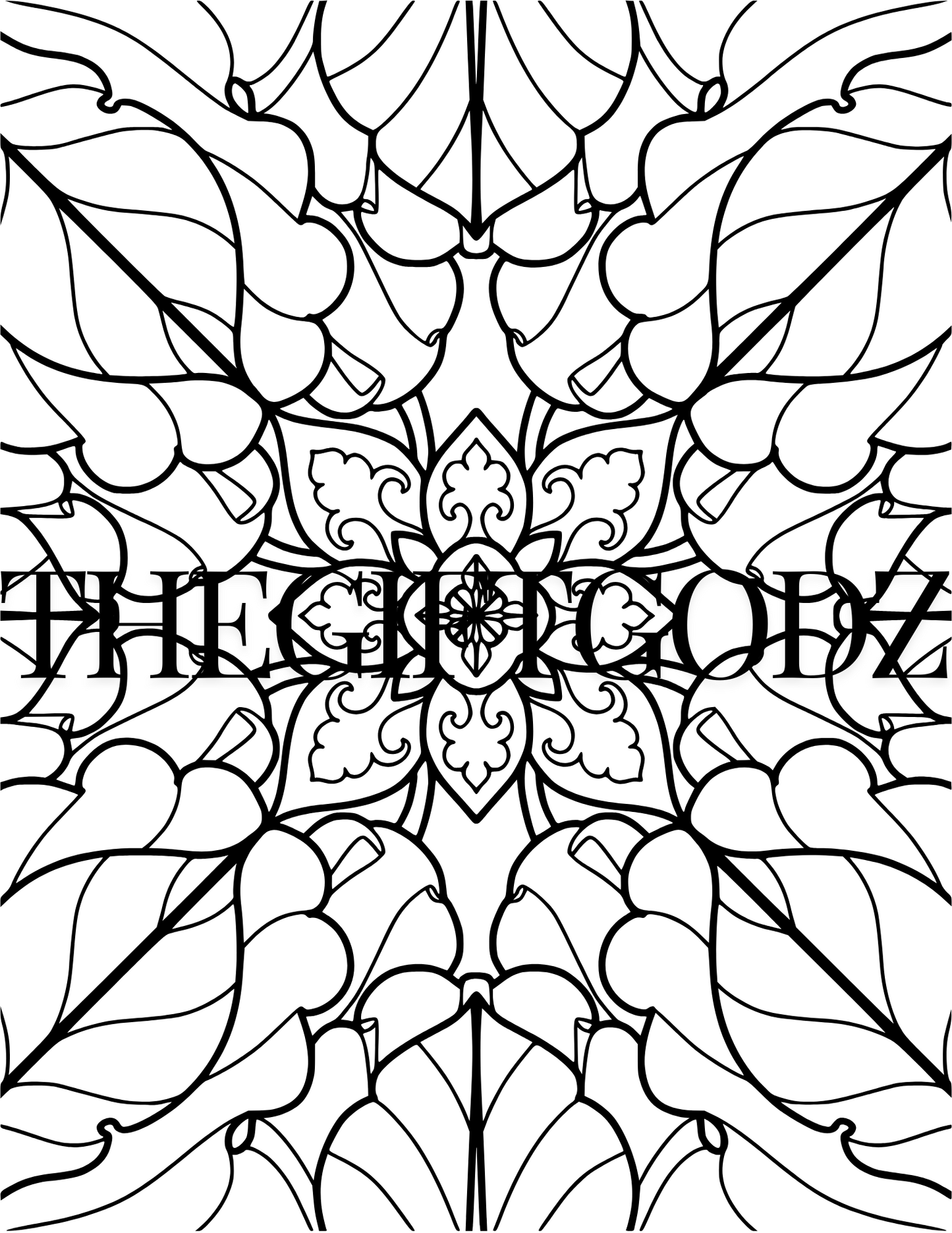 Mandala nature coloring pages