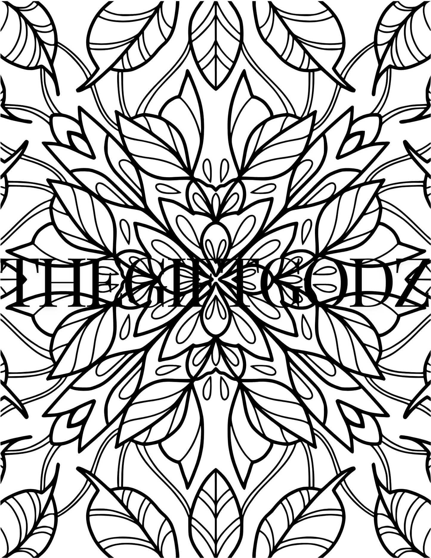 Mandala nature coloring pages