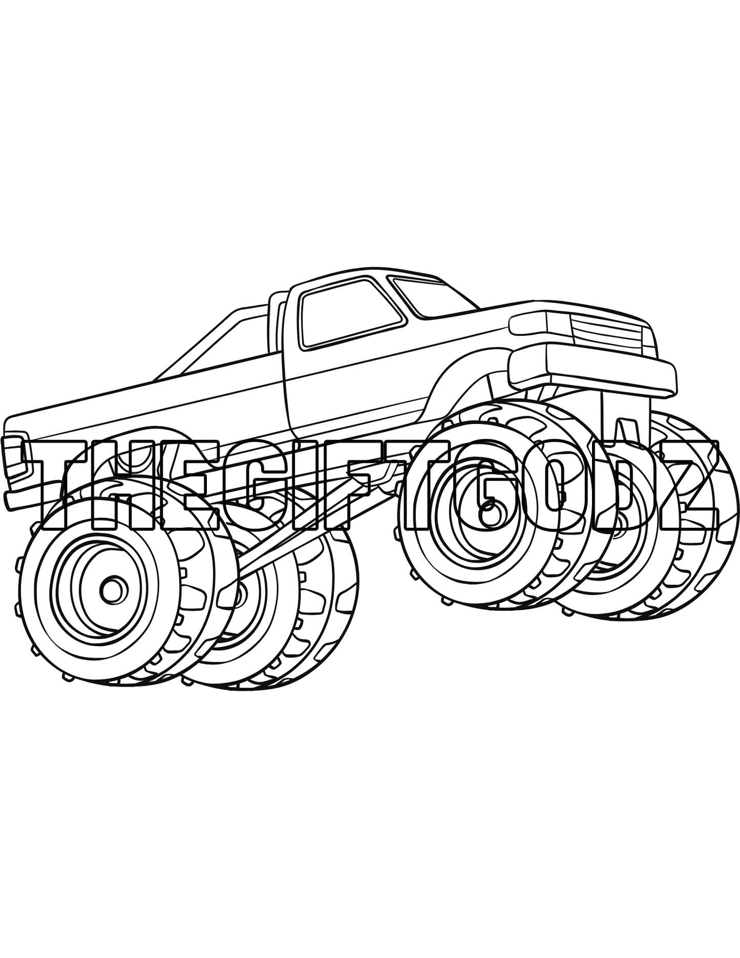 Monster truck coloring pages printable