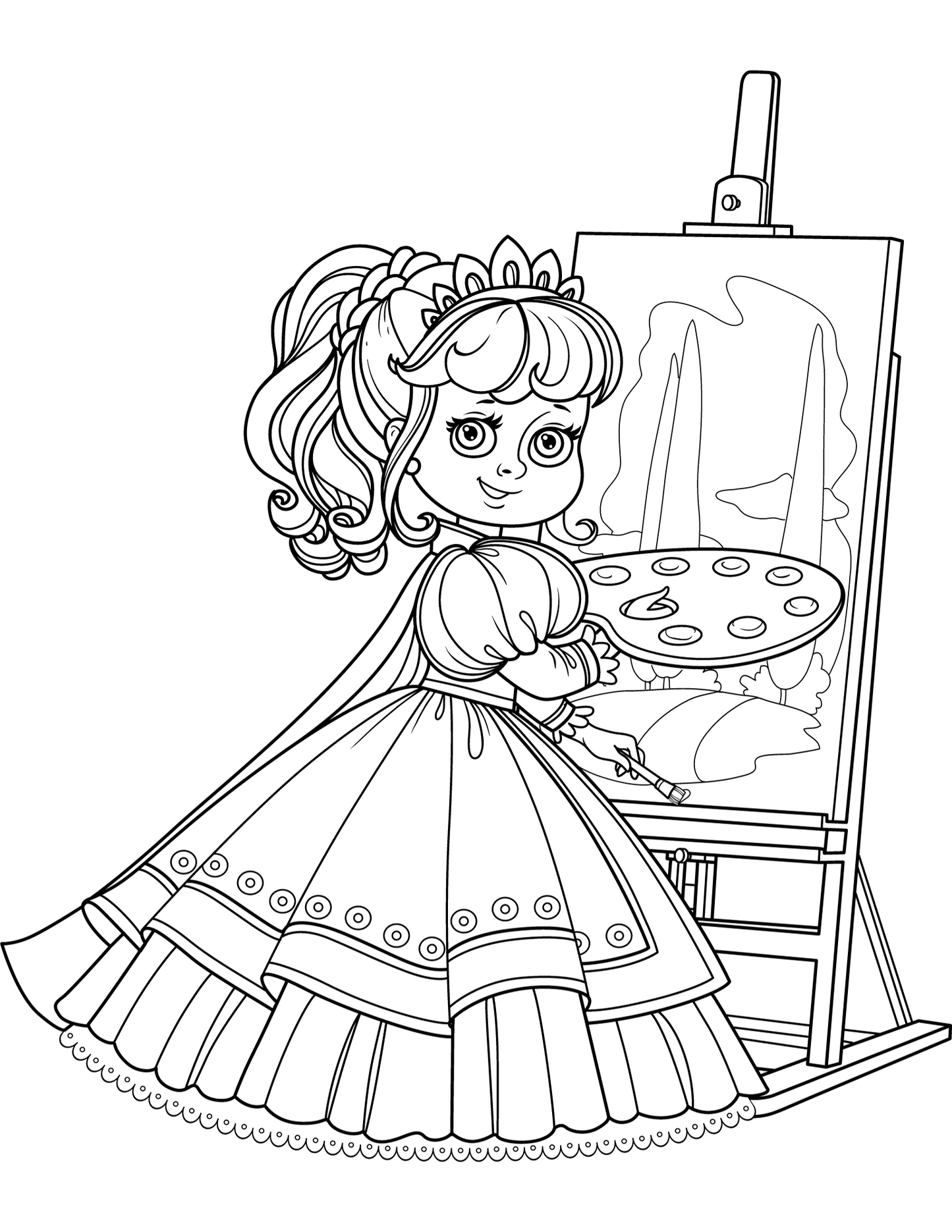 Princess coloring pages