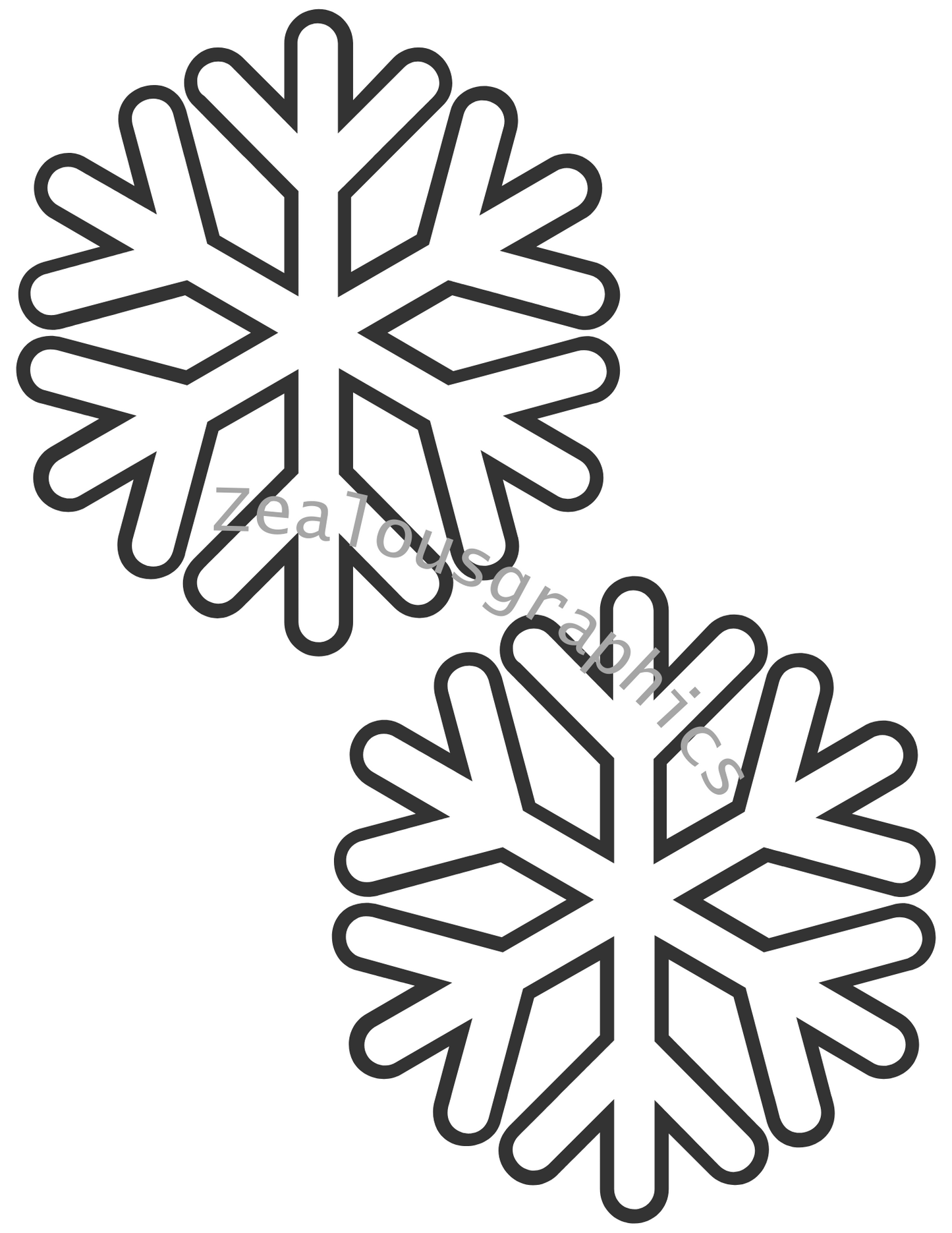 Snowflake coloring pages