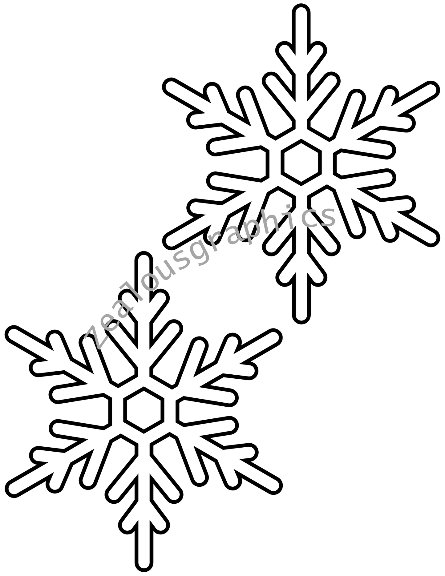 Snowflake coloring pages