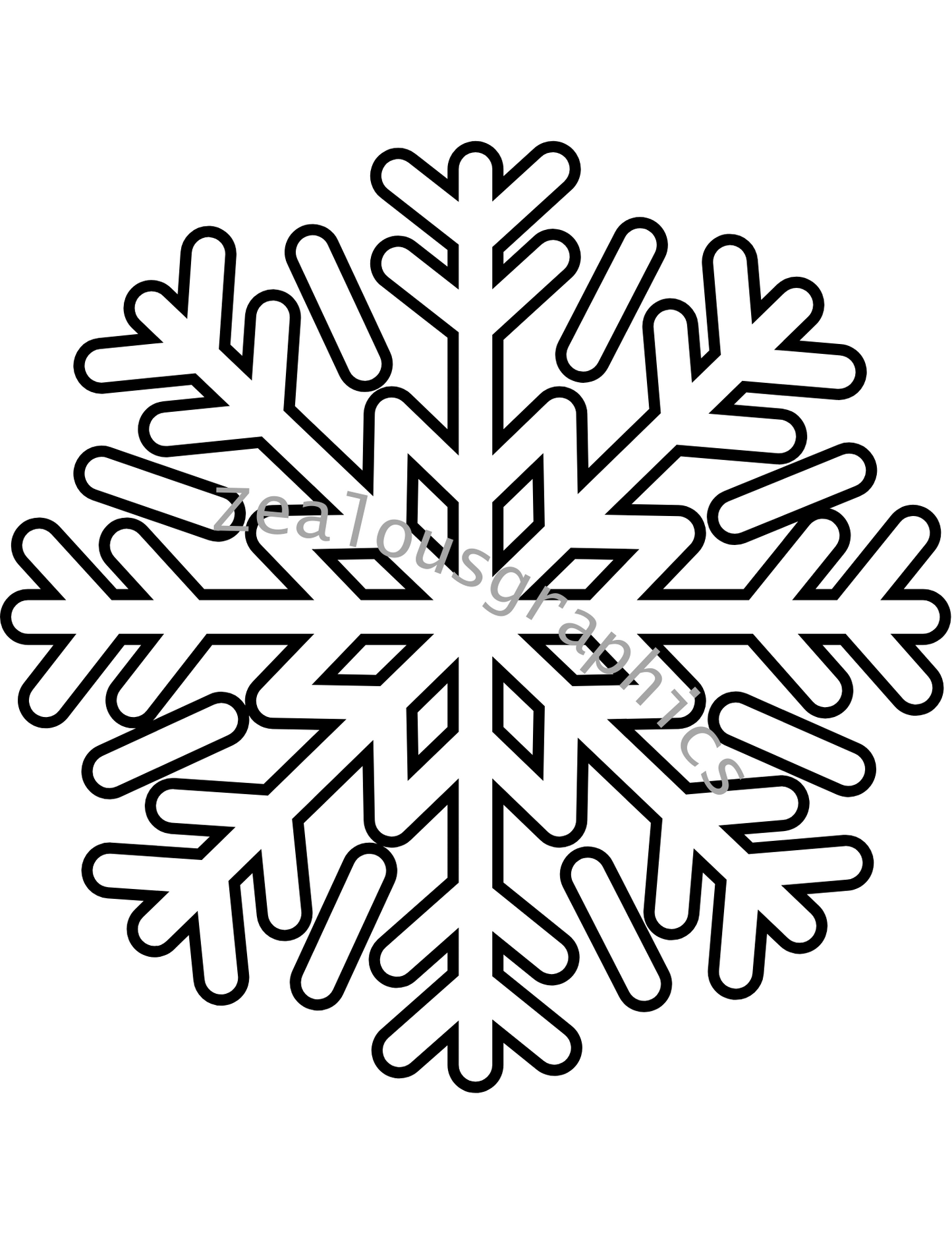 Snowflake coloring pages