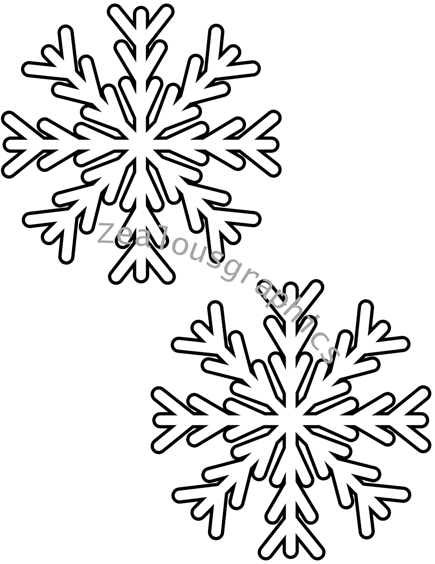 Snowflake coloring pages