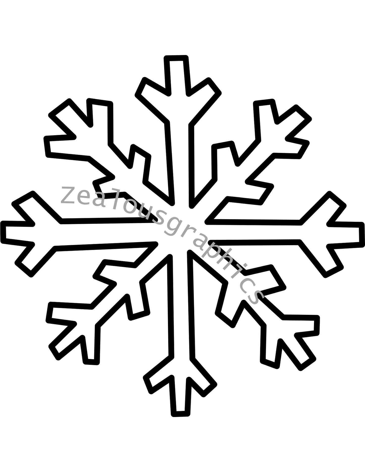 Snowflake coloring pages