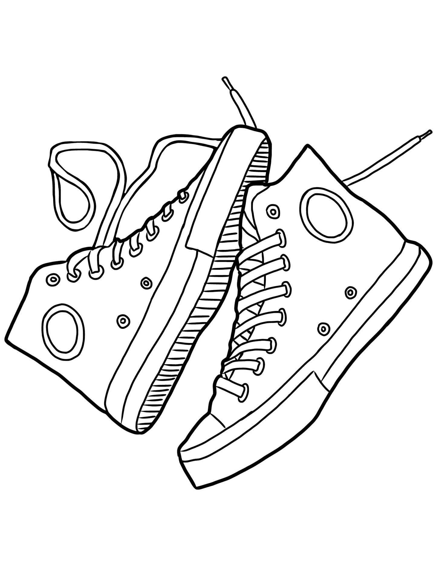 Sneaker coloring book digital print pages available now