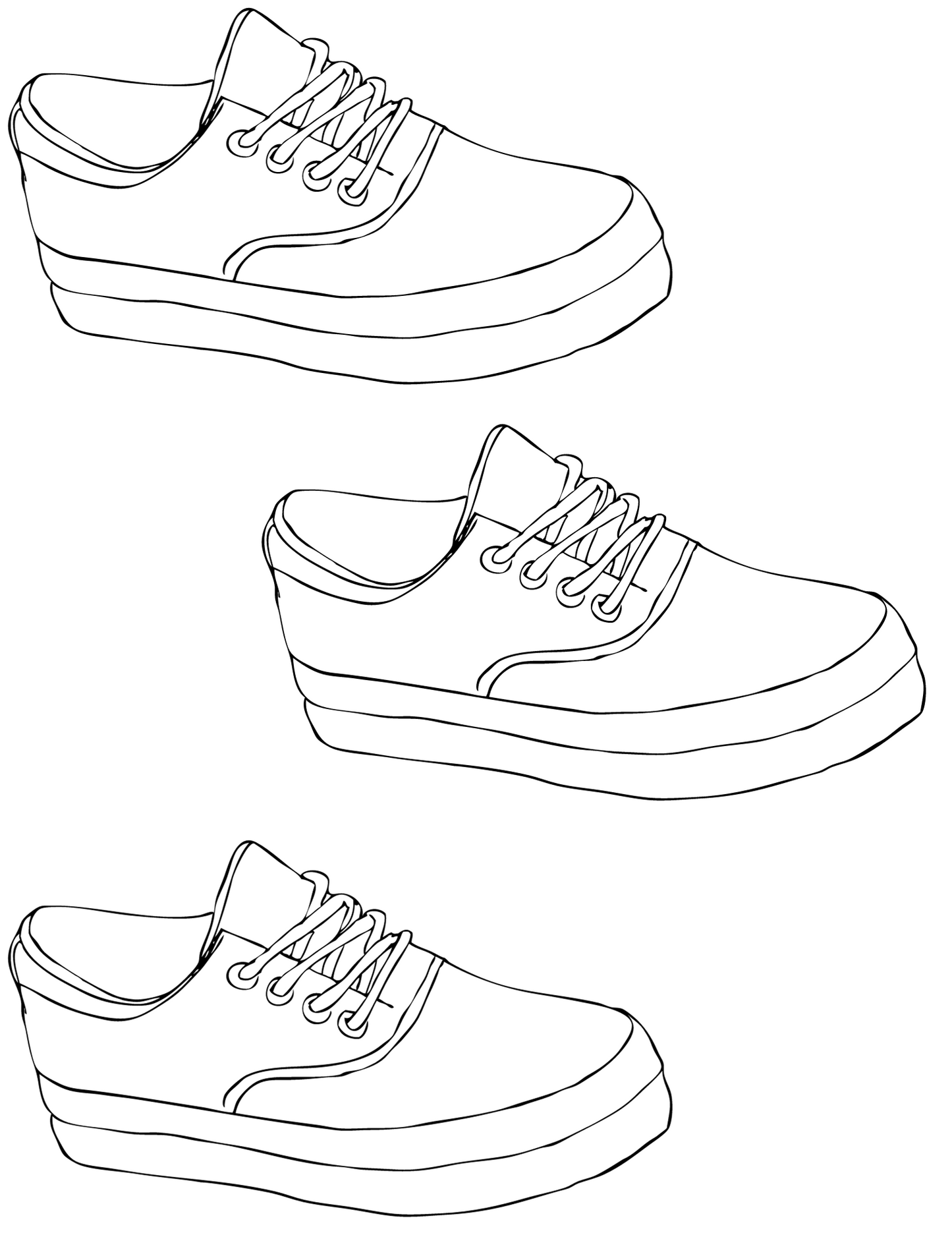 Sneaker coloring book digital print pages available now