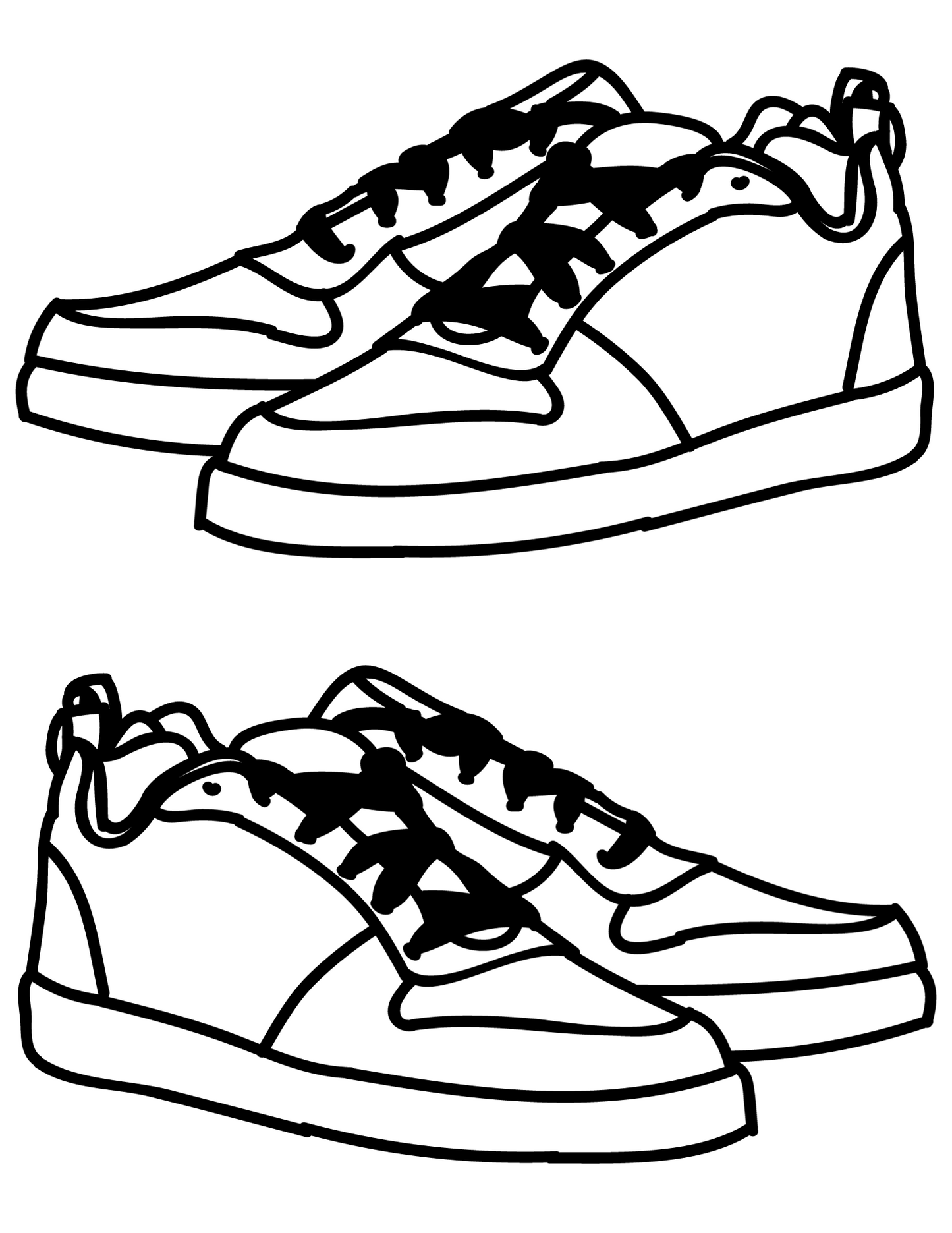 Sneaker coloring book digital print pages available now