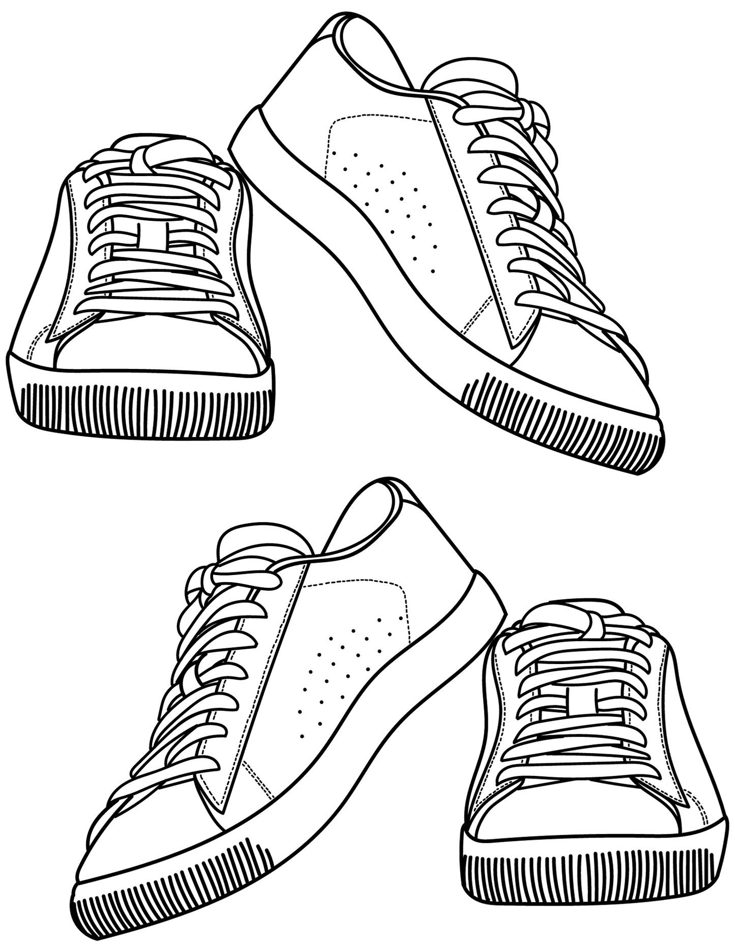 Sneaker coloring book digital print pages available now