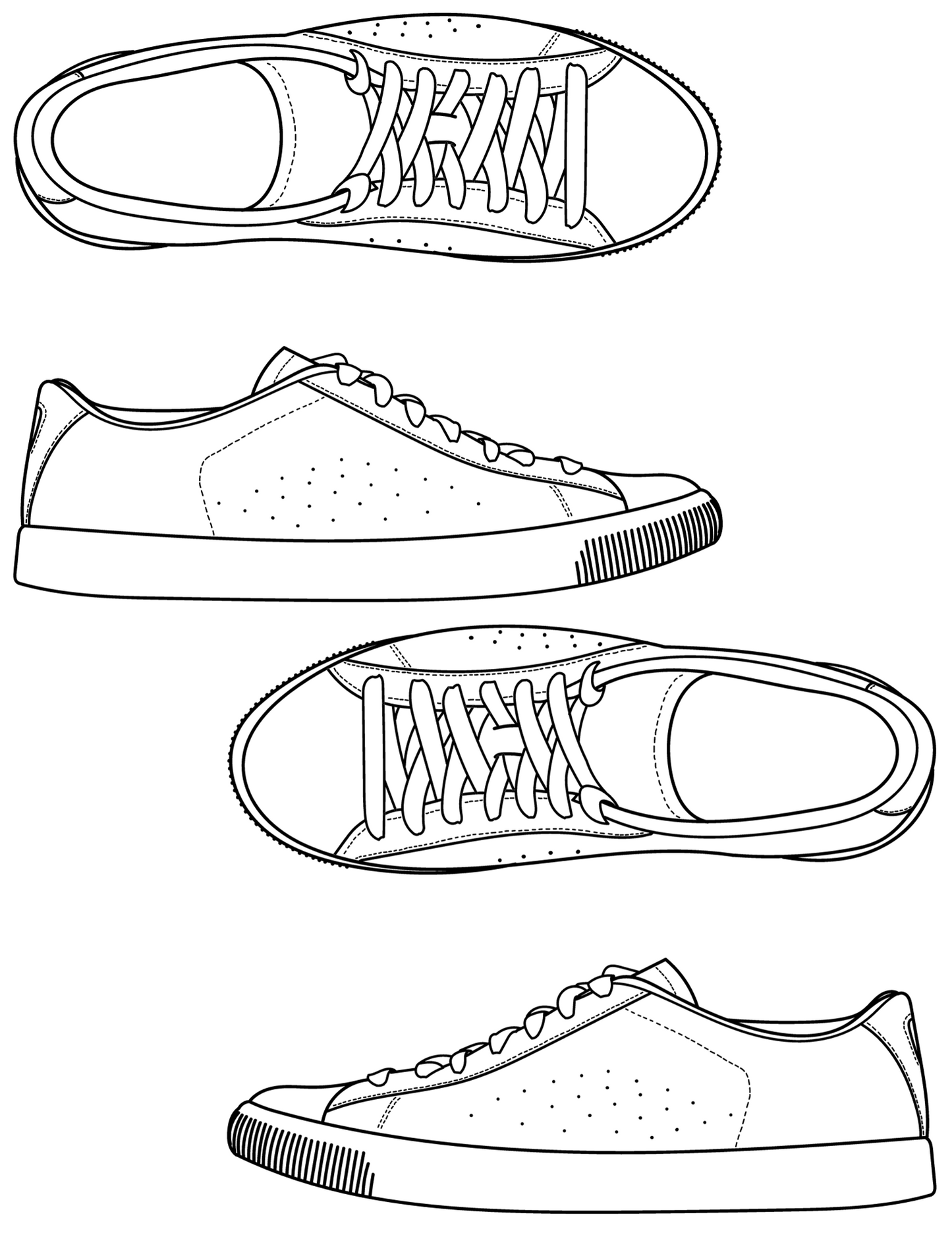 Sneaker coloring book digital print pages available now