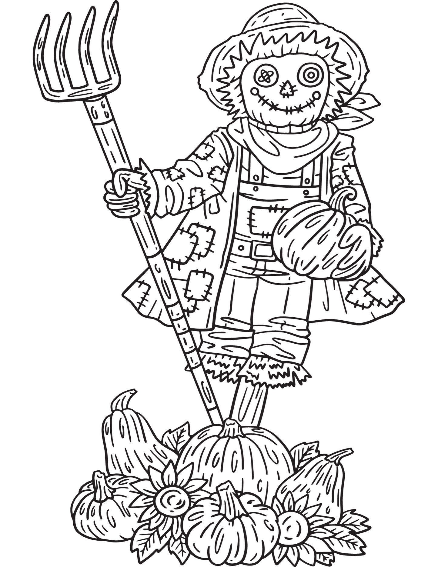 Thanksgiving coloring page digital download