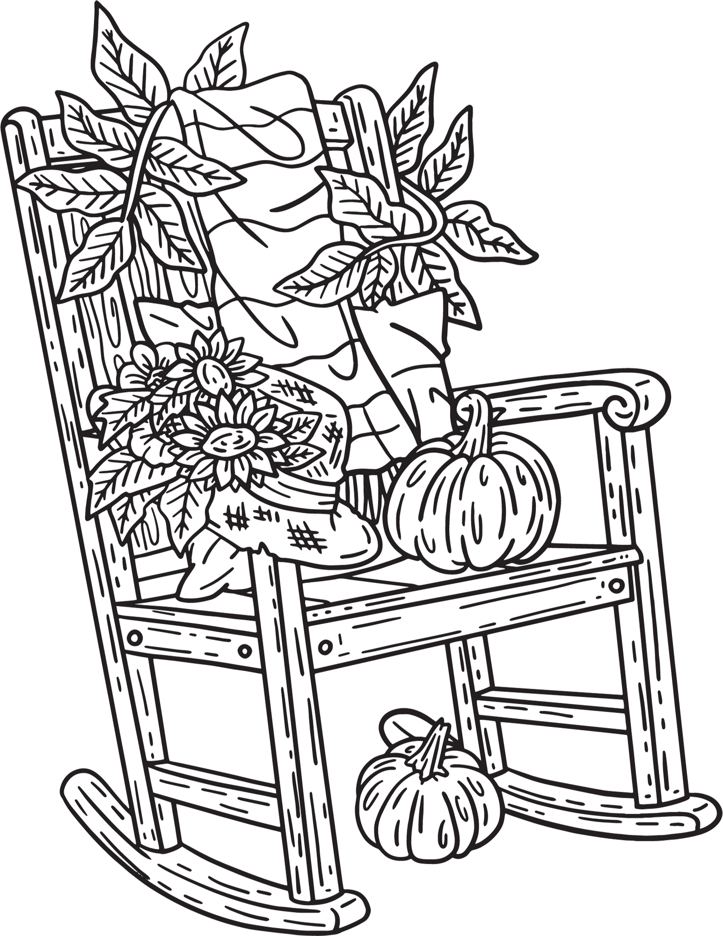 Thanksgiving coloring page digital download