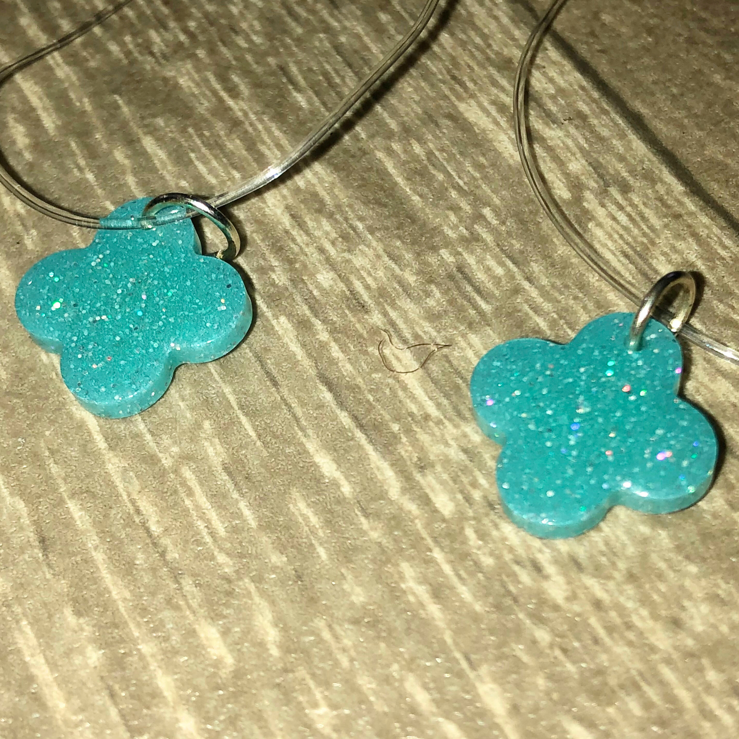 Quatrefoil turquoise necklace handmade with love