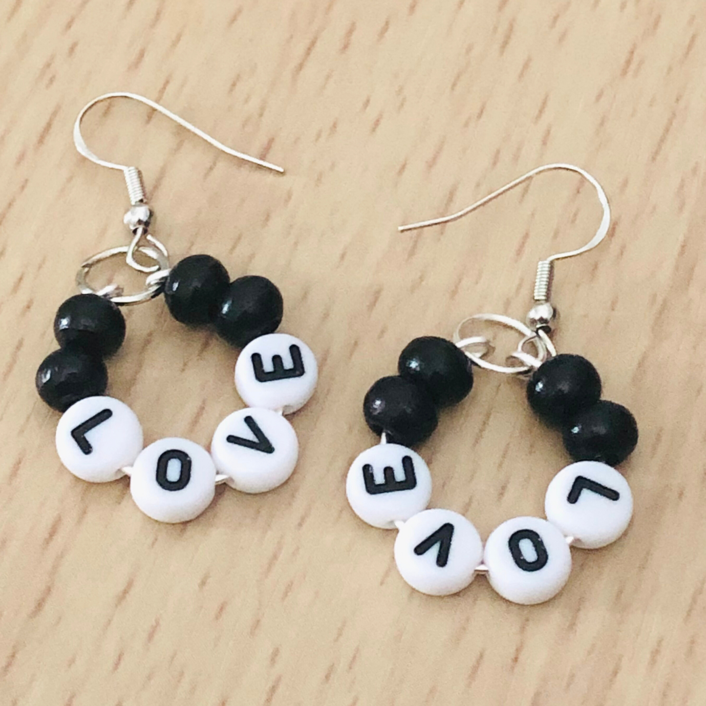 Love hoop earrings handmade available now