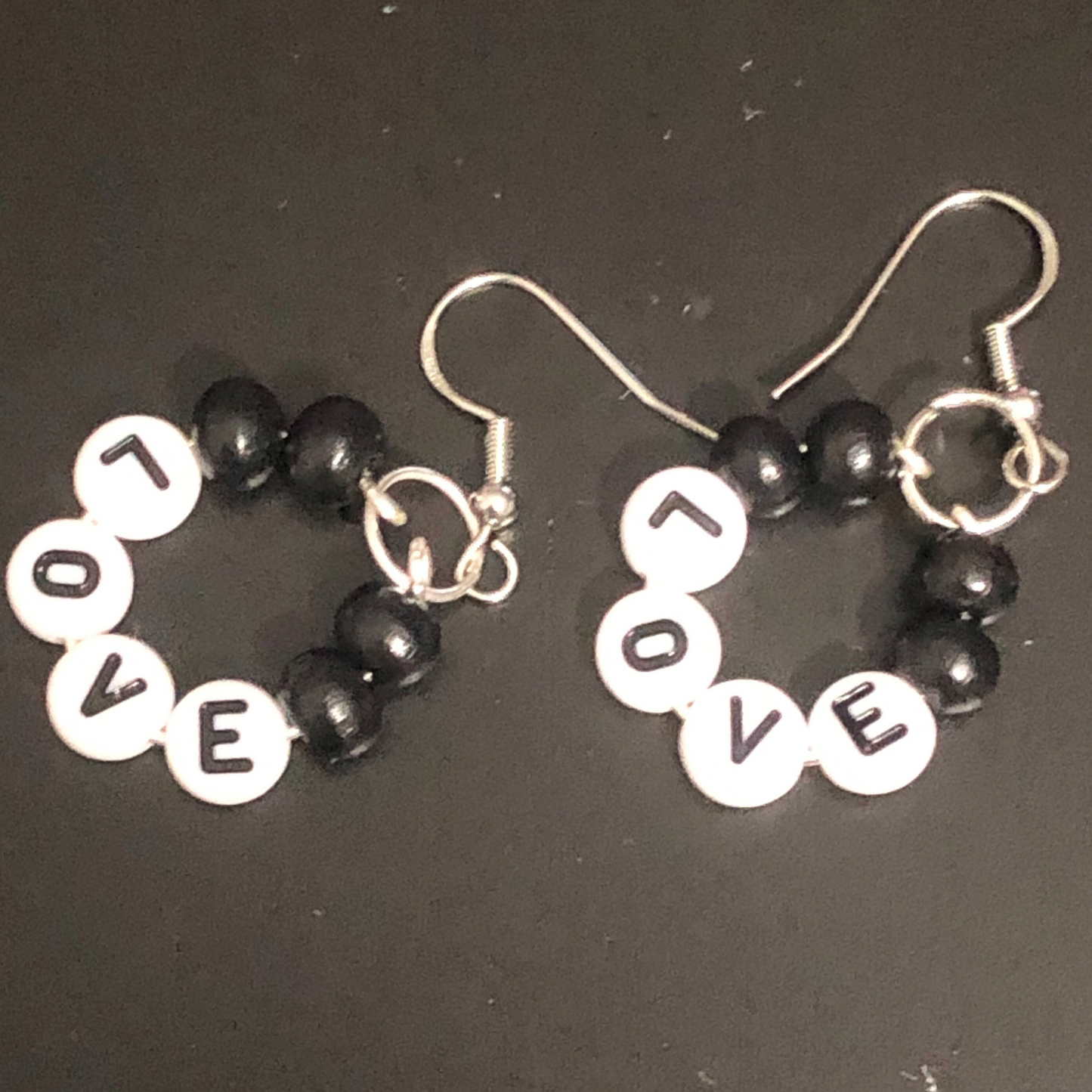 Love hoop earrings handmade available now