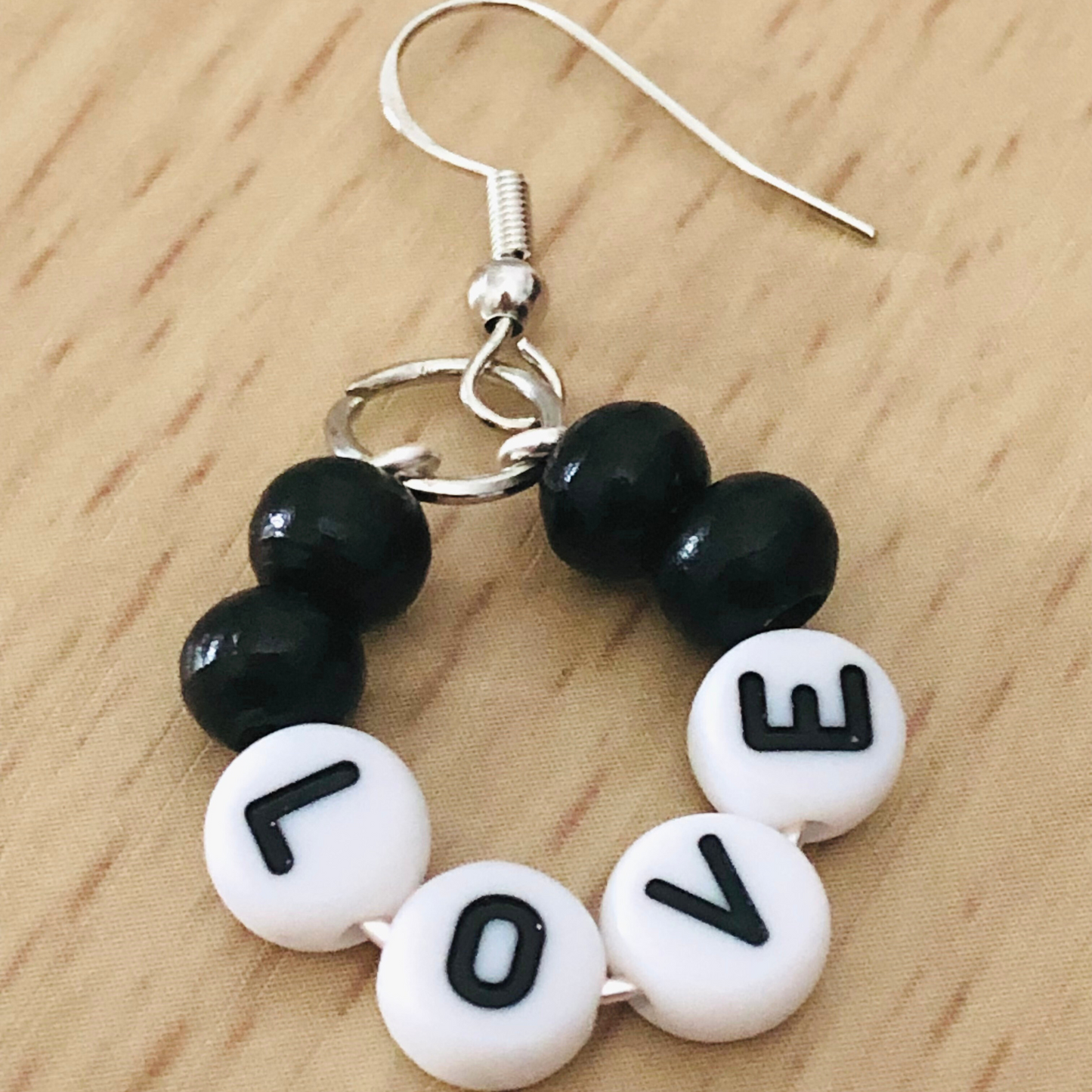 Love hoop earrings handmade available now