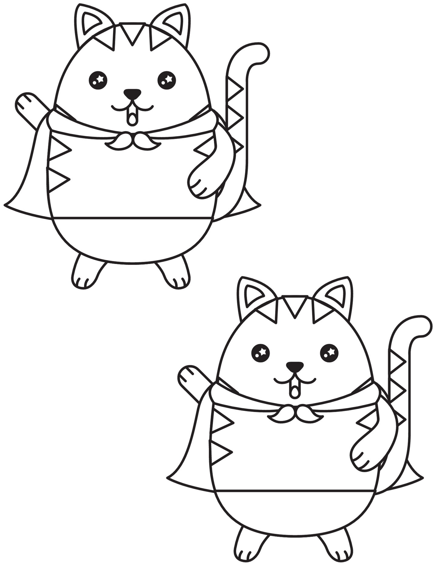 Whisker Wonders: 20 Adorable Cat Coloring Pages (Printable)