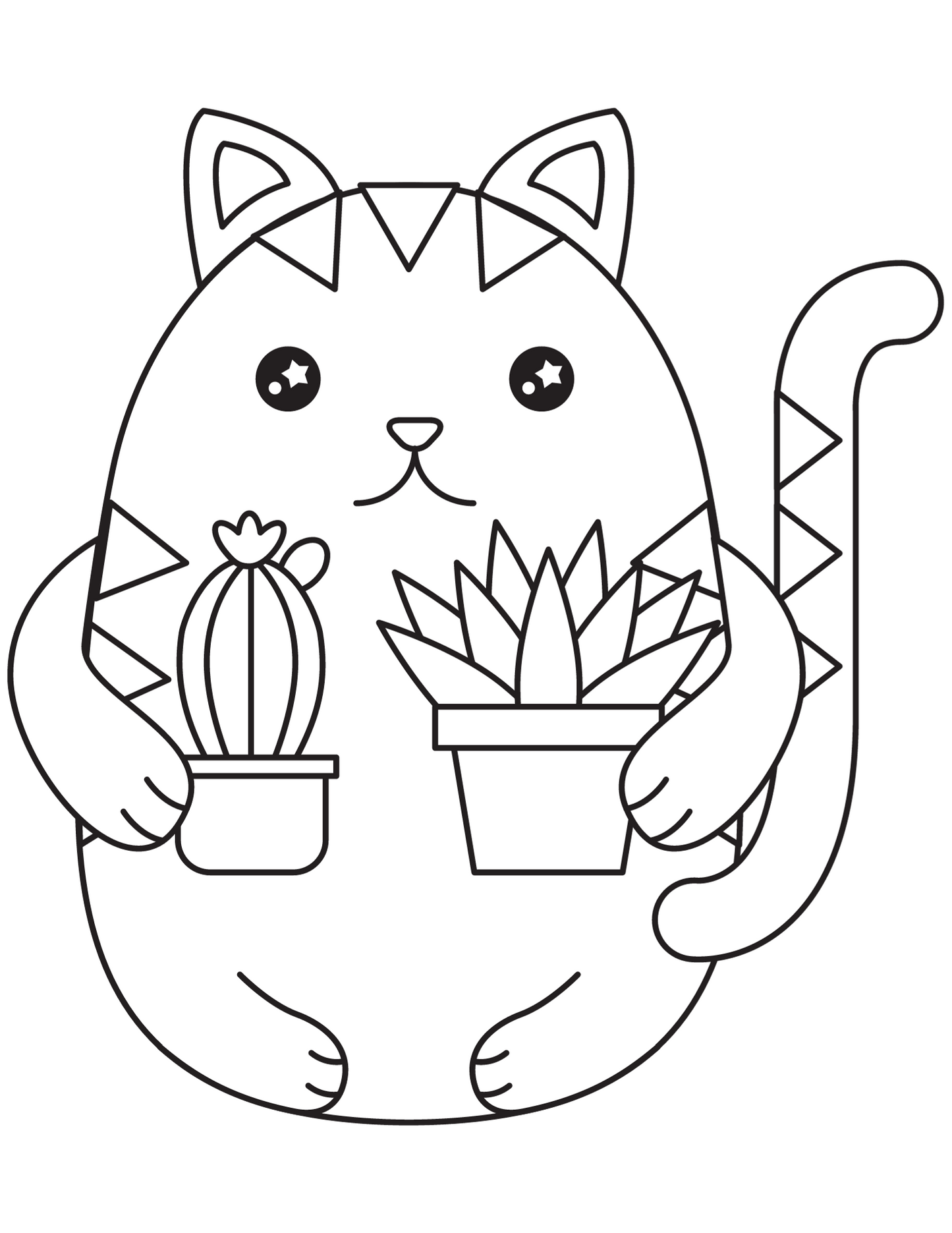 Whisker Wonders: 20 Adorable Cat Coloring Pages (Printable)