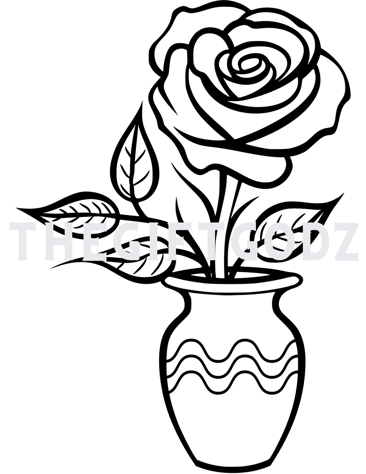 Roses download coloring page black and white