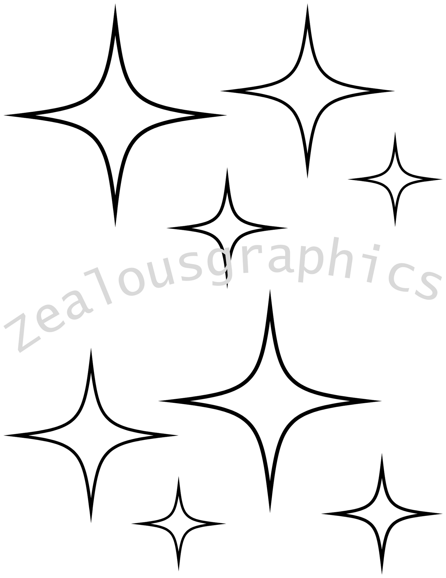 When stars come out coloring page