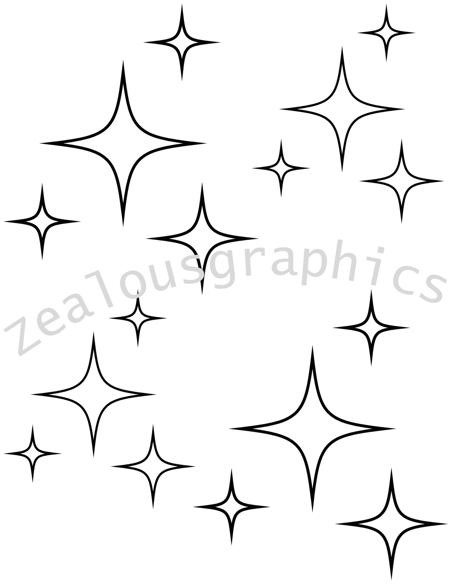 When stars come out coloring page